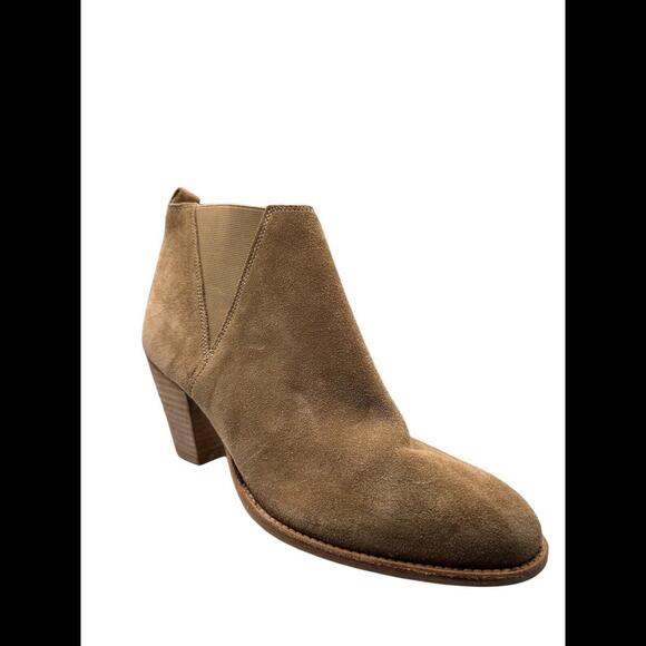 Charles by Charles David Women's Camel Suede Ankle Boots  Size 11 - Picture 4 of 5